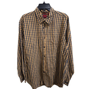 L Gold and black plaid Arrow Button-Down Shirt